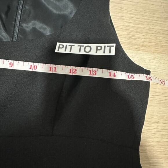 90s Nicole Miller Vintage Womens Babydoll Scoop Neck Mini Dress Black USA Made 6 - Picture 11 of 13